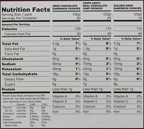 Nabisco Cookie Variety Pack, 60 Count