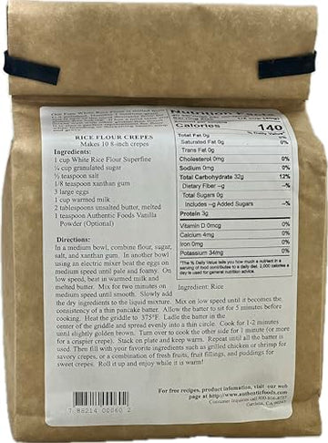 Authentic Foods Superfine White Rice Flour - 3Lb