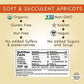 Organic Turkish Dried Apricots - Sunny Fruit (2 Bags) - (5) Portion Packs Per Bag - No Added Sugars, Sulfurs Or Preservatives | Non-Gmo, Vegan & Halal