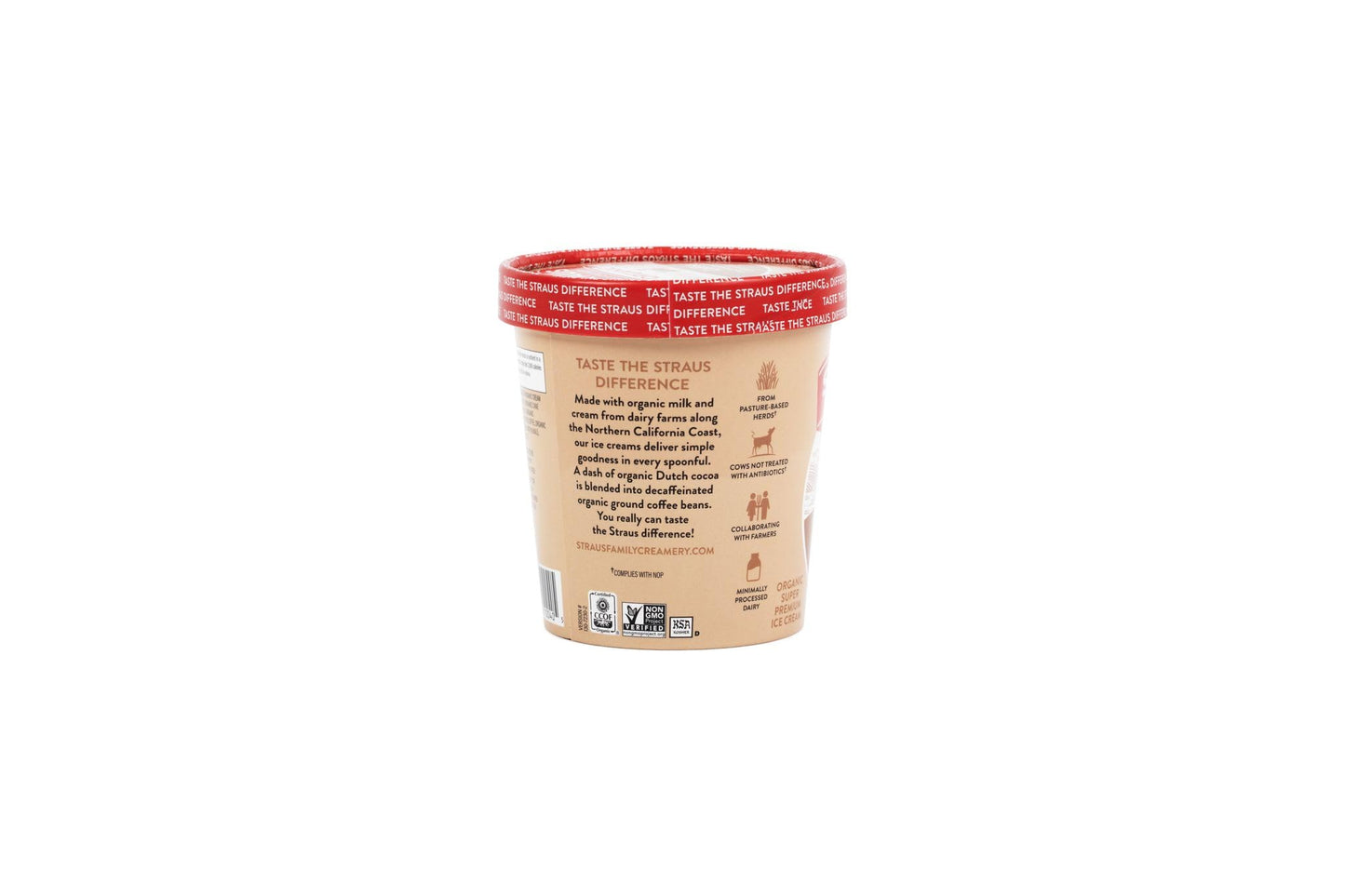 Straus Family Creamery Organic Coffee Ice Cream, 16oz