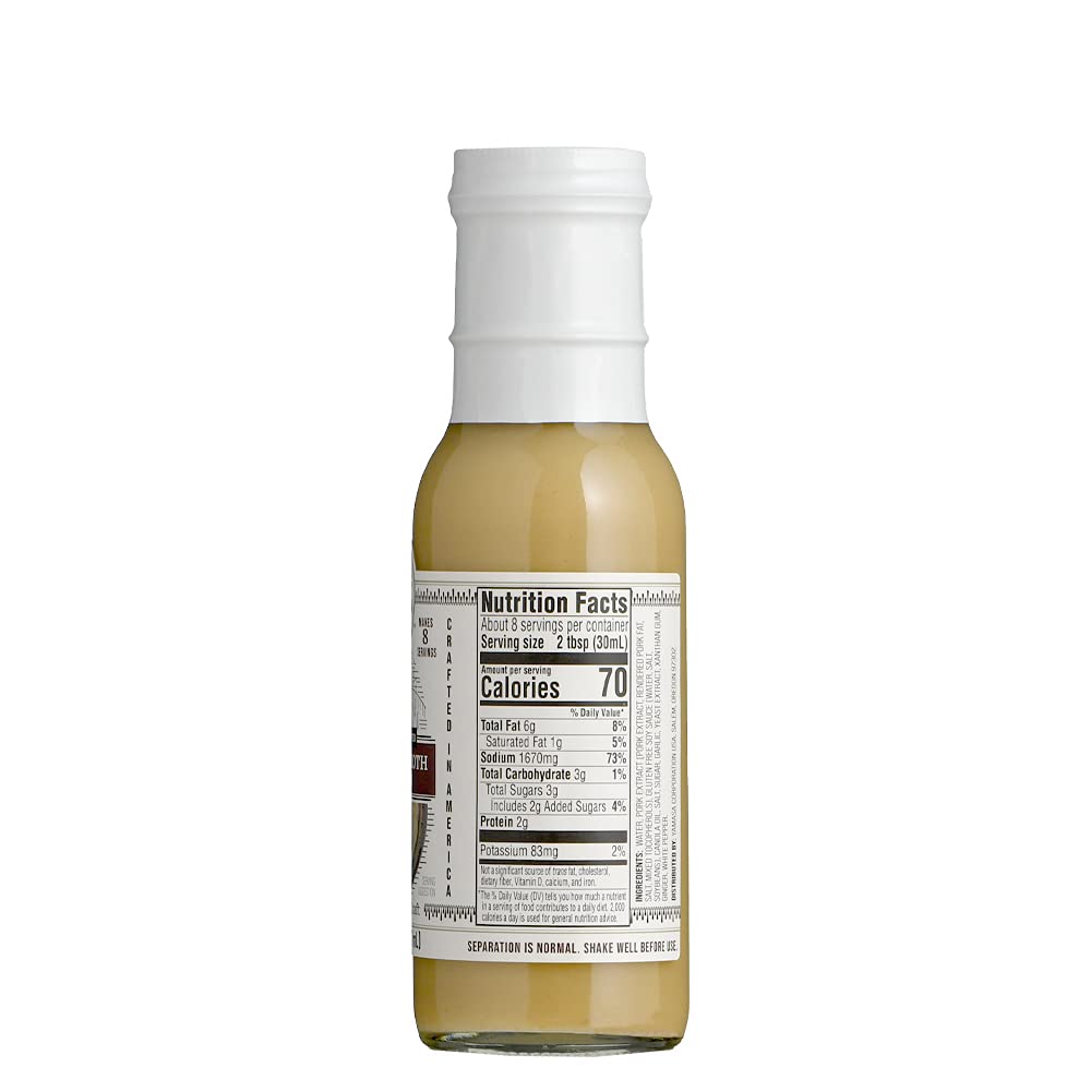 Yamasa, Artisanal Tonkotsu Ramen Broth concentrate, Serves 8 Bowls, No MSg Added, Japanese Tradition, 8oz