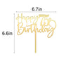 Happy 75Th Birthday Cake Topper - Mirrored Gold Acrylic, Durable Party Cake Decoration