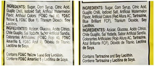 Vero Hard Candy Lollipops, Chili Covered, Watermelon Flavor, 40 Count, Pink