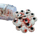 2 Bottles Candy Eyeballs Bloody Red Eyes Cake Cupcake Toppers Cookie Decorations,Two Size Mixed, Edible Dessert Sprinkles for Ha