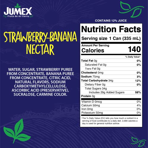 Jumex Guava and Strawberry-Banana Nectar, 11.3 Fl Oz (Pack of 12), Model 2109