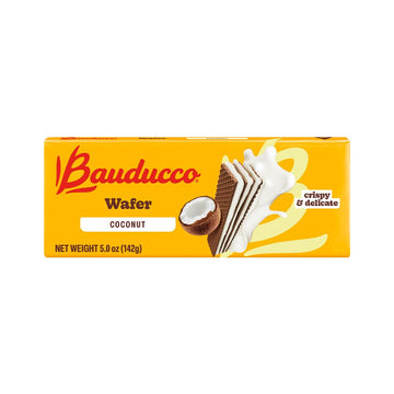 Bauducco Coconut Wafers - Crispy Wafer Cookies With 3 Delicious, Indulgent Decadent Layers Of Coconut Flavored Cream - Delicious Sweet Snack Or Desert - 5.0Oz (Pack Of 1)