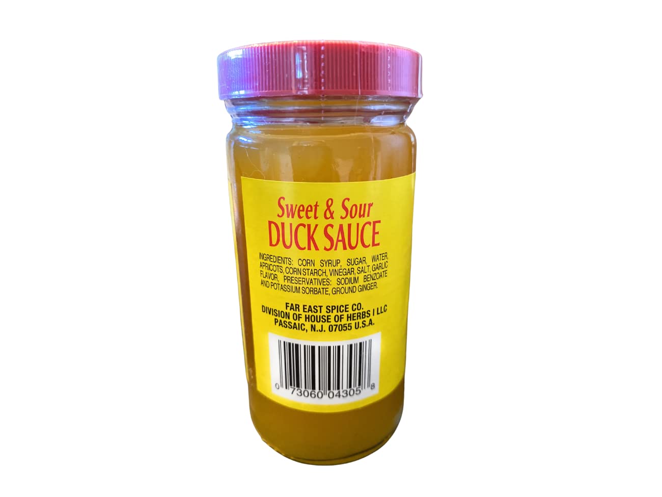 Sweet & Sour Sauce - 8 Ounce Jar Of Chinese Duck Sauce Authentic Asian Sauces (6-Pack)