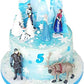 Feipai Frozen Cake Topper Figures Set, 6 Pieces, Plastic Decorations for Birthday Party
