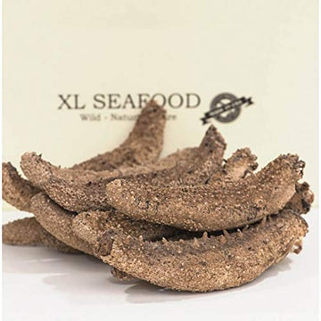 XLSEAFOOD Premium Grade Dried Alaska Sea Cucumber Size Small 16-22 pcs per pack 0.5 lb ??? 6??? ????????? ??16-22?/?? (SMALL)
