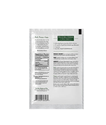 Mrs. Wages Polish Dill Pickles Quick Process Mix, Quick and Easy, Simple-To-Use, Simple Homemade Pickles, Traditional Pickle Fla