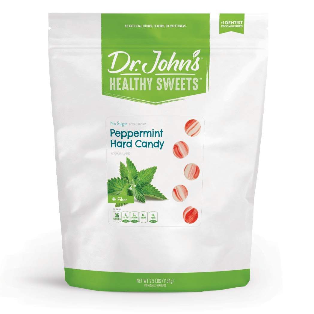 Dr. Johns Sugar Free Candy, Hard Candy, Keto Friendly, Vegan, Gluten Free, 252 Count, 2.5 LB