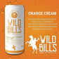 Wild Bills Orange Cream Soda - Caffeine Free, Gluten Free, Vegan - 12 Oz 12 Pack, Model WBSD14