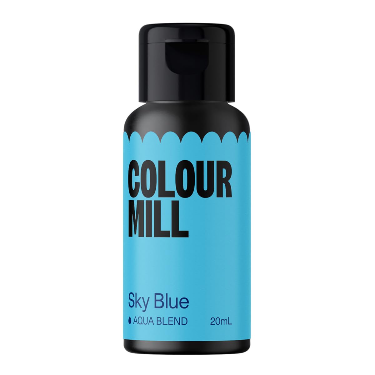 Colour Mill Aqua Blend Food Coloring, 20ml, Sky Blue, Water-Based, Model CMA20SKY