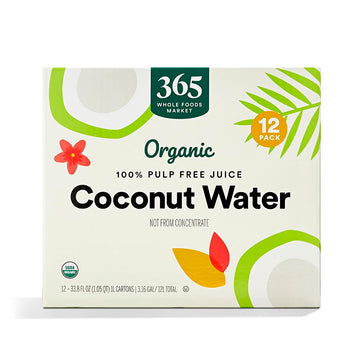 365 by Whole Foods Market,Organic Coconut Water , 12 ct