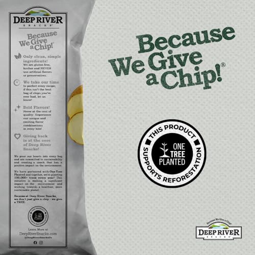 Deep River Snacks Original Sea Salt Kettle Cooked Potato Chips, 5-Ounce (Pack Of 12)