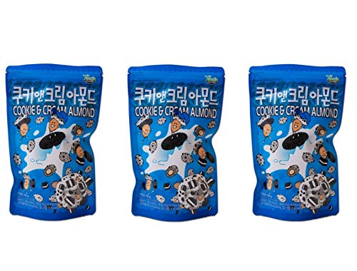 Gilim Tom's Farm Cookie n Cream Almond 190g (Pack of 3)