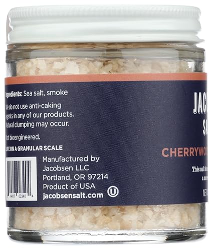 Jacobsen Salt Co. Smoked Sea Salt - Cherrywood, 2.39 oz (68 grams)