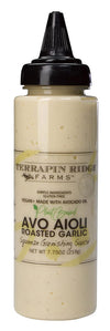Terrapin Ridge Avo Aioli Roasted Garlic Sauce – Vegan, Gluten Free, 7.75 oz Squeeze Bottle