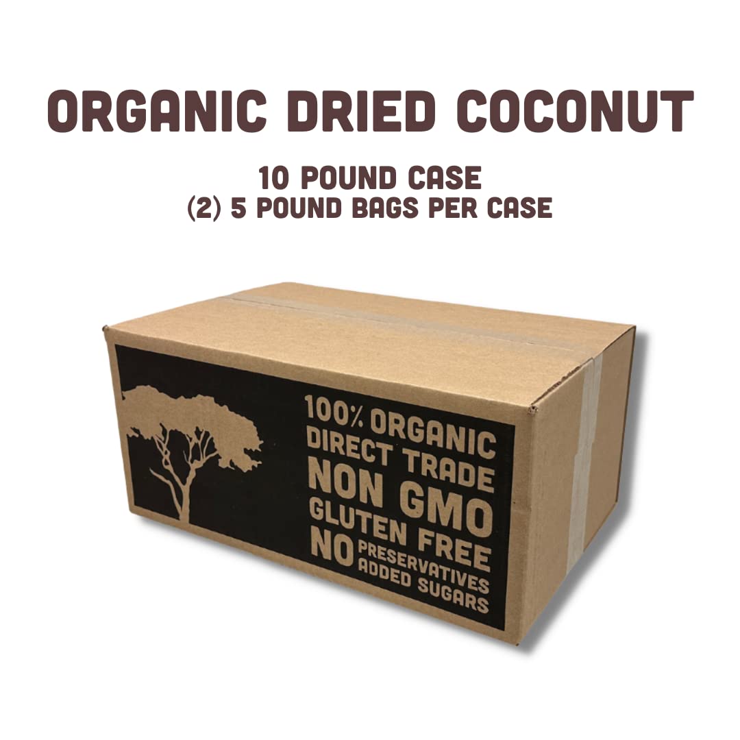 Mavuno Harvest Coconut Chips Dried Fruit Snack | Unsweetened Organic Dried Coconut Strips | Gluten Free Snack | Healthy Snacks f