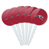 University of Indianapolis Primary Logo Cupcake Picks Toppers Decoration Set of 6