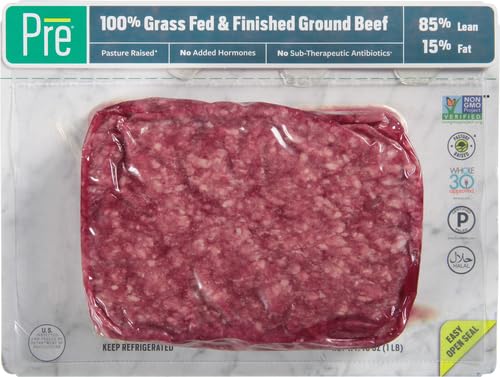 Pre, Ground Beef 85% Lean/15% Fat, Grass-Fed, Pasture-Raised, 1 lb