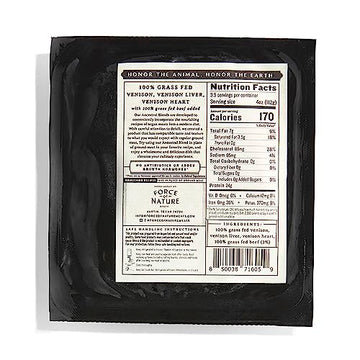 Force Of Nature Meats Ground Venison, Liver, Heart, 14 Oz