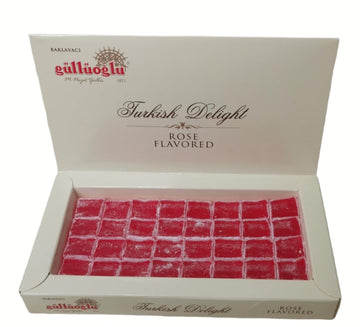 Glloglu Turkish Delight Rose, 8.8Oz - 250Gr, Daily Fresh Shipment From Istanbul/Turkey
