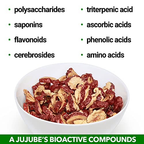 Usda Organic California Grown Pure Jujube Product | Jujume Crisps | Sweet Jujube Chips | Zero Added Sugar Or Preservatives | All-Natural Healthy Snack | 1-Pack 6 Oz. Bag