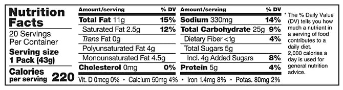 Lance ToastChee Peanut Butter Crackers, 1.52 oz., 40 pk.