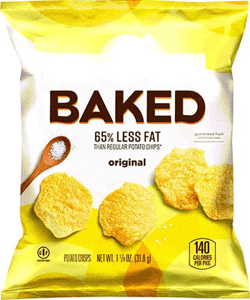 Baked Lays Original Potato Crisps, 1.125 Ounce (Pack Of 8)