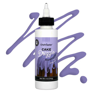 Blueberry-Flavored Cake Drizzle by Chefmaster, Edible Cake Drip Frosting for Decorating, Drip for Cupcakes, Cookies, Donuts, 5 o