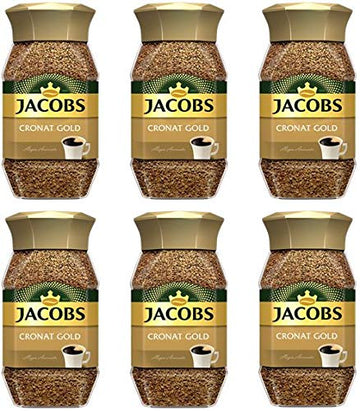 Jacobs Cronat Gold Instant Coffee 200 Gram / 7.05 Ounce (Pack Of 6)