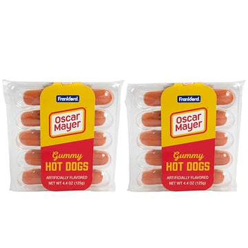 Oscar Mayer 5Ct Gummy Hot Dogs, 2Pk, 8.8Oz, Fruit Flavored, By Frankford Candy