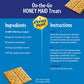 Honey Maid Fresh Stacks Graham Crackers, Bulk Travel Snacks, 6 Boxes (36 Multi Snack Packs)