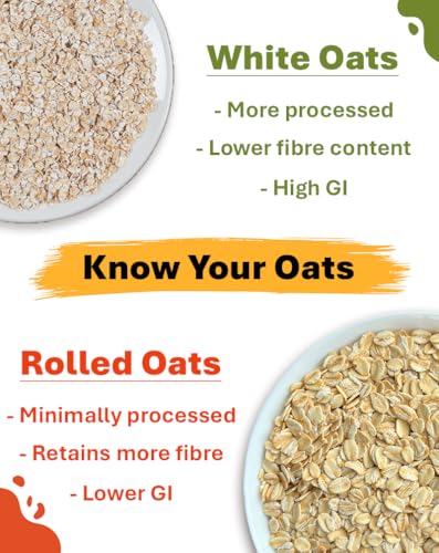 True Elements Rolled Oats 1.2 Kg - Diet Food | 100% Wholegrain Oats | Oats For Weight Management | High Fibre Breakfast | Rich I