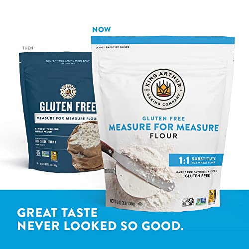 King Arthur, Measure for Measure Flour, Certified Gluten-Free, Non-GMO Project Verified, Certified Kosher, 3 Pounds, Packaging M