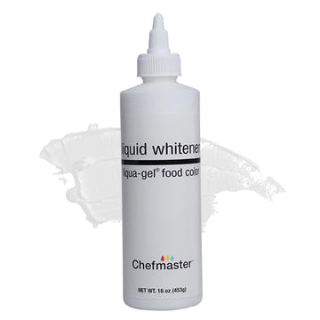 Chefmaster Liquid Whitener Food Coloring - Professional-Grade Dye for Icing, Frosting & Candy Apples, 16 Fl Oz, Whitener, Model 751201 5908