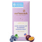 Moonstruck Chocolate Blueberry and Passion Fruit Dark Chocolate Bar, 68% Cacao, 3.0oz (Pack of 1)