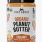 Just About Foods Organic Keto Peanut Butter, Creamy, Gluten-Free, No Sugar Added, 16 oz