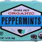 TJ's Organic Peppermints, 1.41 oz Tin (Pack of 4) - Gluten Free, Vegan Mints for Fresh Breath and Enjoyment