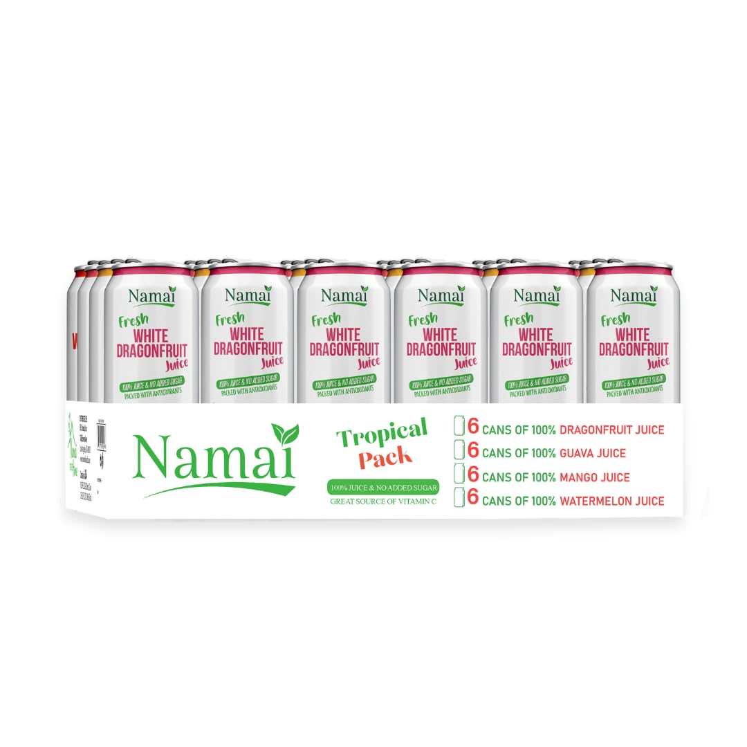 Namai 100% All Natural Pure Juice Tropical Pack - No Added Sugar, 10.79 Fl Oz (Pack of 24)