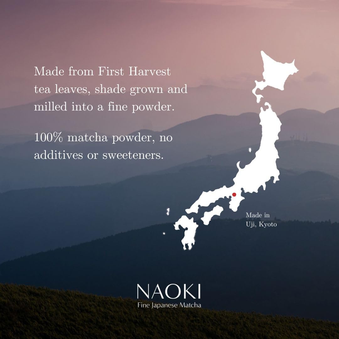 Naoki Matcha Ujitawara Special Blend Masters Collection Matcha - Authentic Japanese Ceremonial Grade Matcha Green Tea Powder fro