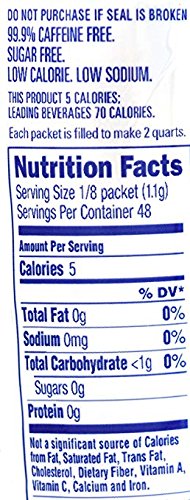 Crystal Light Decaf Iced Tea Drink Mix, Natural Lemon Flavor, 1.5 Ounce (Pack of 4)