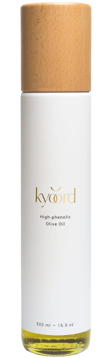 kyoord High-Phenolic Extra Virgin Olive Oil - Unfiltered, Cold-Pressed, Early Harvest - Peppery, Robust, Green Notes - Packed wi