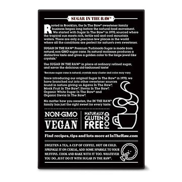 Sugar In The Raw Granulated Turbinado Cane Sugar, No Erythritol, Pure Natural Sweetener, Hot & Cold Drinks, Coffee, Cooking, Baking, Vegan, Gluten-Free, Non-Gmo, Bulk Sugar, 2 Pound (Pack Of 12)