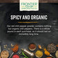 Frontier Co-op Organic Chili Powder, 1 lb Bulk Bag - Medium Roasted Red Chili Powder - Kosher, Non-Irradiated - Ground Capsicum