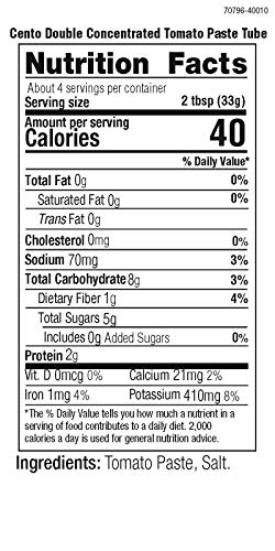 Cento Tomato Paste, 4.56-Ounce Tube (Pack Of 12)