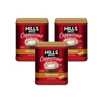Hills Bros Salted Caramel Cappuccino, 14 Oz (Pack of 3)