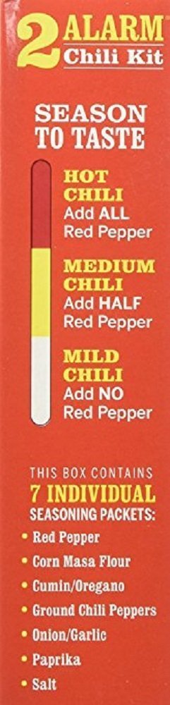 Wick Fowler s 2-Alarm Chili Kit, Texas Style Chili Seasoning Mix with Individual Packs of Spices, 3.3oz Box (Pack of 2)