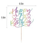 Yetxel Cake Topper - Happy 7th Birthday, Boys & Girls, Paper, Colorful Design